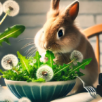 Illustration d'un lapin mangeant des plantes entouré de livres